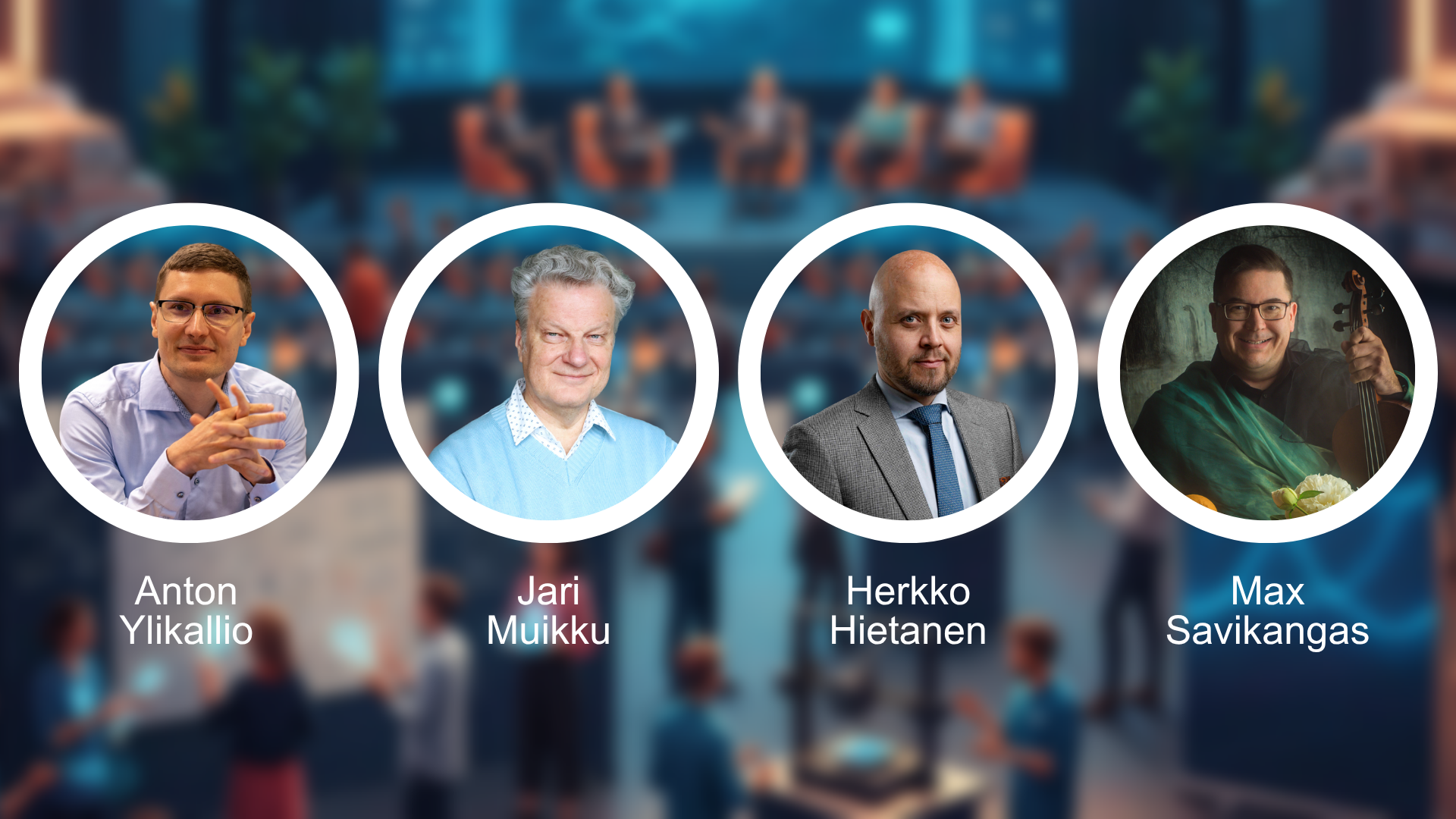 Kun tekoäly tulee studioon: LuovAIn!-hankkeen Espoon Roadshown puhujat esittäytyvät